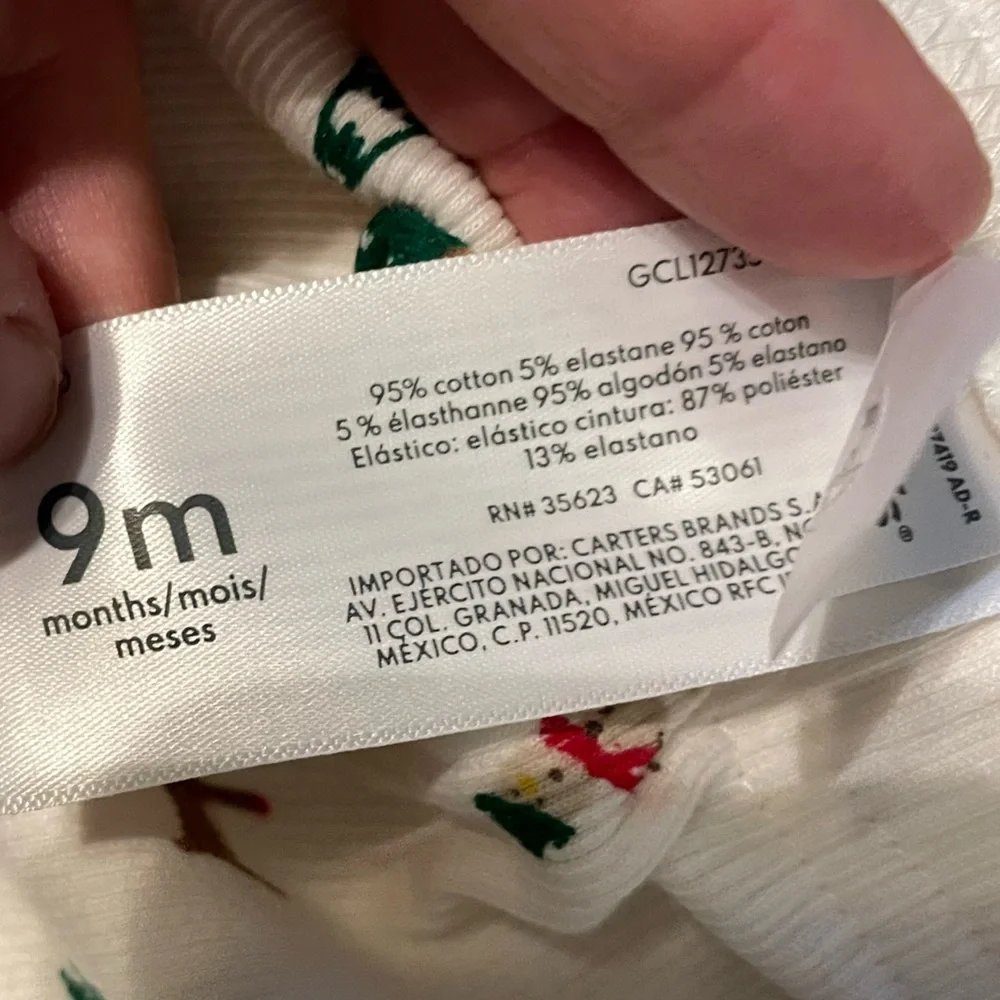 Carter’s 2-Piece Snowman Outfit -‎ 9 Months - NWT
